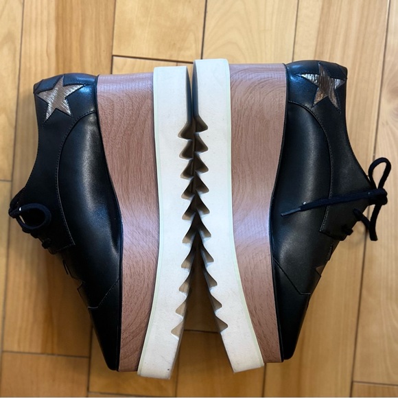 Stella McCartney black and bronze Elyse platform sneakers - Picture 9 of 13